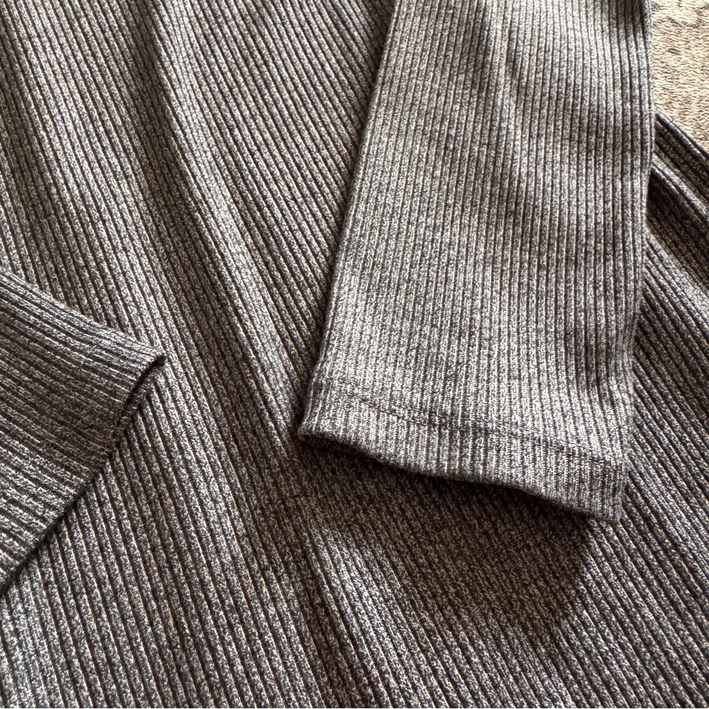 Uniqlo Ribbed Dress Small Dark Gray - Picture 2 of 5